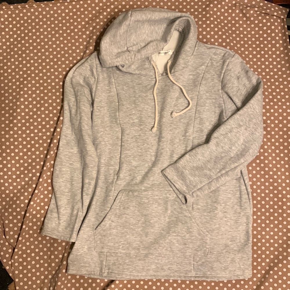 Bearsland Maternity Nursing Sweatshirt Hoodie with Pockets size L